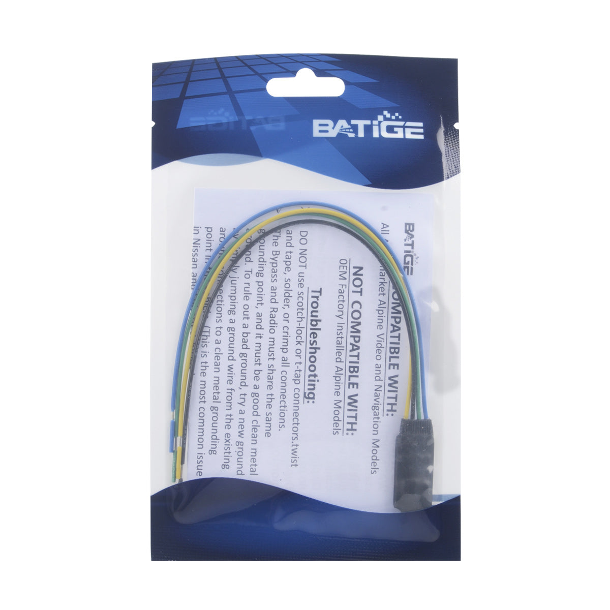 BATIGE Parking Brake Bypass for Most Alpine 003 BYPASS